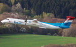 LX-LGH @ EDDR - departure to Hamburg via RW27 - by Friedrich Becker