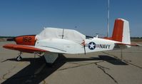 N162WB @ KTCY - A cool 1957 Beechcraft T-34B Mentor sitting on the ramp at Tracy Municipal Airport. - by Chris L.