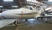 N66BX @ KTCY - A rare 2008 Eclipse 500 sitting inside the Skyview Aviation hangar at Tracy Municipal Airport. - by Chris L.