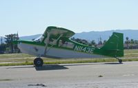 N1143E @ KRHV - A transient 1977 Bellanca Citabria taxing down Z for departure. - by Chris L.