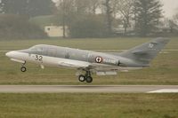 32 @ LFRJ - Dassault Falcon 10MER, Landing rwy 08, Landivisiau Naval Air Base (LFRJ) - by Yves-Q