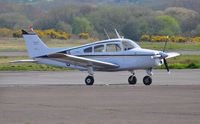 G-TAMS @ EGFH - Visiting Musketeer Super III operated by Blackbushe Flying Club. - by Roger Winser