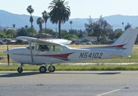 N54102 @ KRHV - Aerodynamic's Cessna 172P taxing to runway 31R for some patterns at Reid Hillview. - by Chris L.