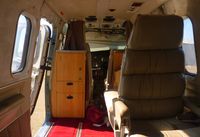 N690RP @ KRHV - The cabin of a local 1978 Rockwell Aero Commander 690B JetProp. It's been sitting here since around 2010 and hasn't moved since. - by Chris L.