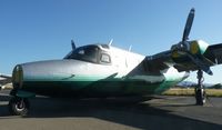 N685TT @ KRHV - A local 1973 Aero Commander 500 sitting near the Victory Aero hangar. It has been sitting here ever since it crashed through the fence after it lost its breaks. Copy and paste this link for more info on the crash: https://www.youtube.com/watch?v=8K59lqjie - by Chris L.