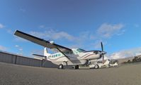 N494Q @ KRHV - A once local 2000 Cessna 208B Caravan sitting at the tie downs at Reid Hillview Airport, San Jose,CA.. This airplane is no longer here, it was sold two summers ago. Photo taken by Owen L. - by Chris L.