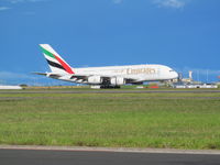 A6-EDE @ NZAA - landing at AKL from Oz - by magnaman