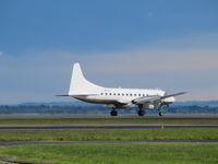 ZK-CIE @ NZAA - less hazy shot - just landed in from Tonga - by magnaman