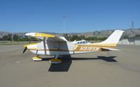 N9185M @ KRHV - A local 1976 Cessna 182P sitting at the south tie downs at Reid Hillview. - by Chris L.