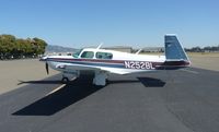 N252BL @ KRHV - A transient Mooney M20K sitting on the transient ramp at Reid Hillview. - by Chris L.