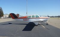 N185T @ KRHV - A transient 1974 Beechcraft Baron V35 at Reid Hillview. - by Chris L.