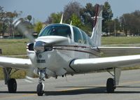 N9415Q @ KRHV - A local 1972 Beechcraft Bonanza 33A taxing to runway 31R at Reid Hillview. - by Chris L.