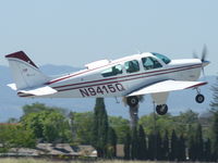 N9415Q @ KRHV - A local 1972 Beechcraft Bonanza 33A taking off on runway 31R at Reid Hillview. - by Chris L.
