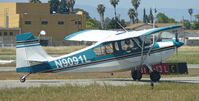 N9091L @ KRHV - A local 1970 Decathalon taxing back to Aero Dynamic. - by Chris L.