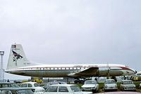CU-T671 @ EGGW - Bristol Britannia 318 [13515] (Cubana) Luton~G 13/10/1973. From a slide. - by Ray Barber