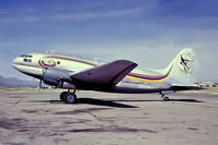 N800FA @ KAVW - Curtiss C-46 F-1-CU Commando [22595] Tucson-Avra Valley~N 14/10/1984. From a slide.