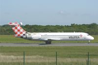 EI-EXA @ LFRB - Boeing 717-2BL, Landing rwy 07R, Brest-Bretagne Airport (LFRB-BES) - by Yves-Q