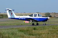G-LFSM @ EGFH - Visiting Tomahawk Liverbird 4 operated by Liverpool Flying School. - by Roger Winser