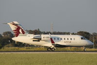 A7-CEG @ LMML - Canadair CL-600 Challenger 605 - by Raymond Zammit