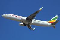 ET-AQM @ LLBG - T/O runway 26, en-route to Addis-Ababa, Ethiopia - by ikeharel