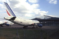 F-GEME @ LFLX - Air France Airbus A310-203 stored at Châteauroux-Déols airport in summer 1994. - by Van Propeller