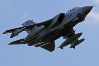 ZA591 @ EGFH - Tornado GR.4, coded 058, RAF Marham based, callsign Mram16, low and fast fly by runway 04. - by Derek Flewin