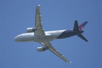 OO-SNC @ LFPG - Brussels Airlines Airbus A320-214, Take off rwy 27L, Roissy Charles De Gaulle airport (LFPG-CDG) - by Yves-Q