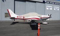 N12727 @ KRHV - A local 2007 Cessna 400 sitting in front of the Trade Winds hangar after some maintenance. - by Chris L.