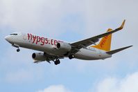 TC-CPK @ LLBG - Pegasus fly in from Istanbul, landing runway 12, - by ikeharel