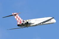 EI-FCU @ LFRB - Boeing 717-2BL, Take off rwy 07R, Brest-Bretagne airport (LFRB-BES) - by Yves-Q