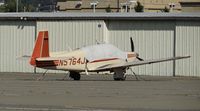 N5764J @ KRHV - A once local 1984 Mooney M20J at the south tie downs. It was sold in August and is now owned by a company in North Carolina. (Updated 10/4/15) - by Chris L.