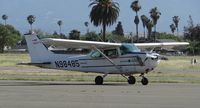 N98485 @ KRHV - A local 1985 Cessna 172P taxing back to Aero Dynamic Aviation. - by Chris L.