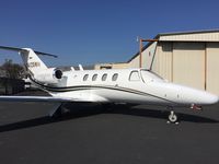 N425WH @ KRHV - A local Citation Jet 1 (C525) sitting in front of the Lafferty Aircraft Sales hangar after arriving from Brown Municipal Airport earlier this morning. - by Chris L.