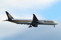 9V-SWU @ EGLL - Boeing 777-312ER [42235] (Singapore Airlines) Home~G 14/07/2014. On approach 27L - by Ray Barber