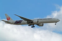 JA740J @ EGLL - Boeing 777-346ER [36127] (Japan Airlines) Home~G 15/07/2014. On approach 27L. - by Ray Barber