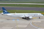 4O-AOA @ EDDL - Montenegro Airlines, Embraer ERJ-195LR, CN: 19000180 - by Air-Micha