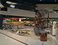 N5357 @ KOSH - The wooden structure of this 1918 original Jenny is shown to good effect. - by Daniel L. Berek