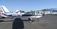 N4927B @ KRHV - A local 1979 Cessna 152 sitting at the Squadron 2 ramp. - by Chris Leipelt
