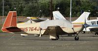 N5764J @ KRHV - A once local 1984 Mooney M20J at the south tie downs at Reid Hillview. (Updated 10/4/15) - by Chris Leipelt