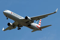 N349AN @ EGLL - Boeing 767-323ER [33088] (American Airlines) Home~G 29/07/2014. On approach 27R.