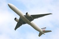 F-GSQD @ LFPG - Boeing 777-328 (ER), Take off rwy 27L, Roissy Charles De Gaulle airport (LFPG-CDG) - by Yves-Q