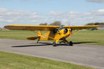 G-ASPS @ EGBR - Piper J3C-90 at The Real Aeroplane Club's Auster Fly-In, Breighton Airfield, May 4th 2015. - by Malcolm Clarke