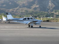 N599DS @ SZP - 1967 Beech E33A BONANZA, Continental IO-520 285 Hp, landing Rwy 22 - by Doug Robertson