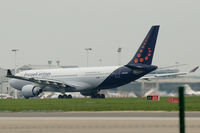 OO-SFZ @ EBBR - Brussels Airlines Airbus A330-200 ready for take off at Brussels Zaventem airport. - by Van Propeller