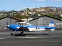 N8667H @ SZP - 1947 North American NAVION, Continental IO-520 285 Hp upgrade, takeoff roll Rwy 22, Young Eagles Flight - by Doug Robertson