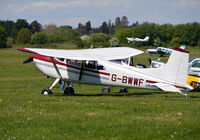 G-BWWF @ EGLM - Cessna 185A at White Waltham. Ex N4893K - by moxy