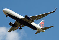 N1602 @ EGLL - Boeing 767-332ER [29694] (Delta Air Lines) Home~G 07/05/2015. On approach 27R.