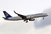 P4-GAS @ EGLL - Boeing 757-2G5 [28112] (Air Astana) Home~G 07/05/2015. On approach 27L.