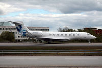 VP-CYL @ ARN - Taxiing for depature on delivery. - by Anders Nilsson