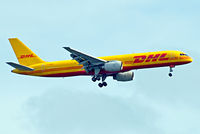 G-BMRJ @ EGLL - Boeing 757-236F [24268] (DHL) Home~G 10/05/2015. On approach 27L.